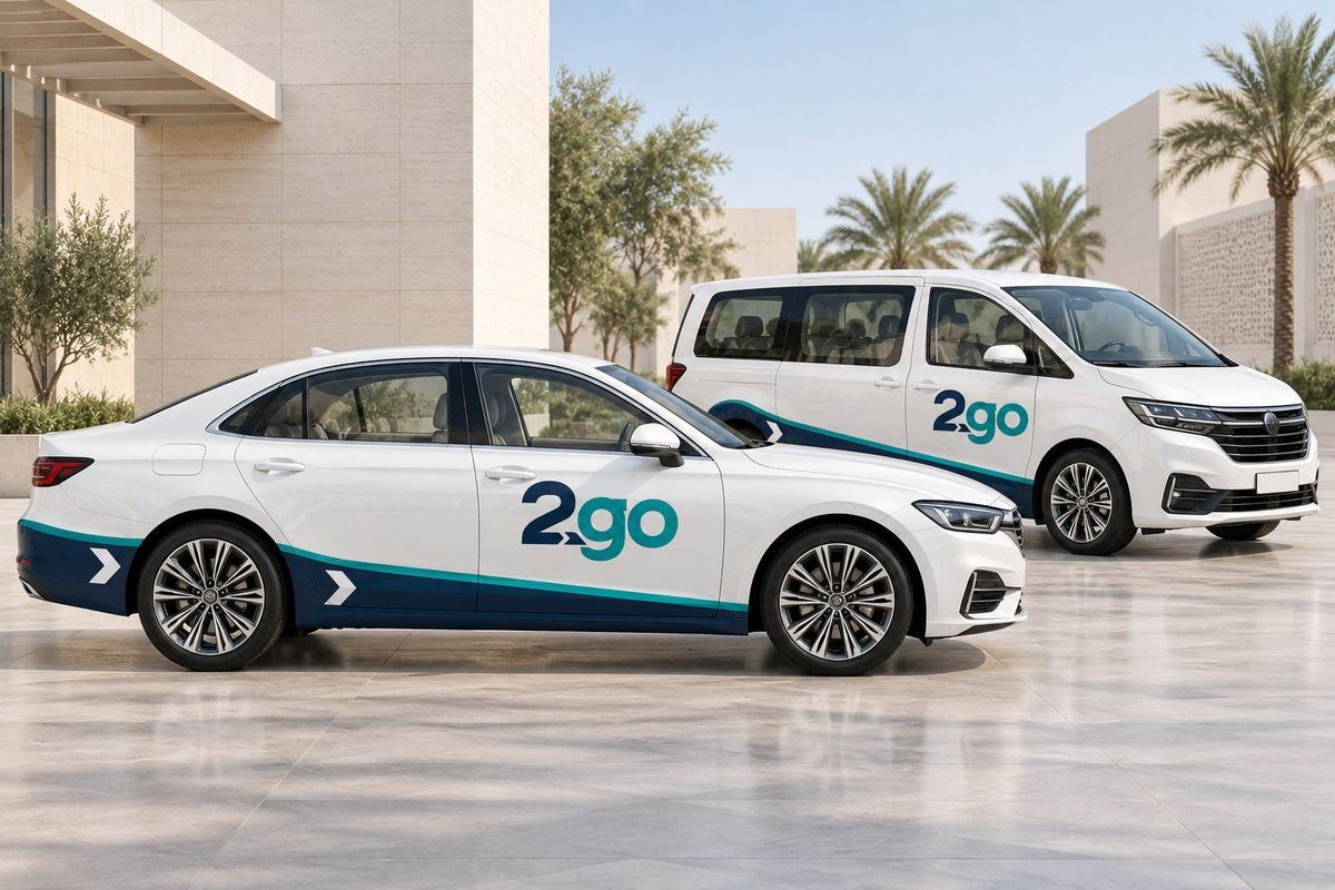 سيارات 2go بهوية العلامة